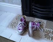 Ladies vintage leather converse size 3 all star pink sneakers pumps casual shoes classic unisex footwear womens Dolly Topsy Etsy UK