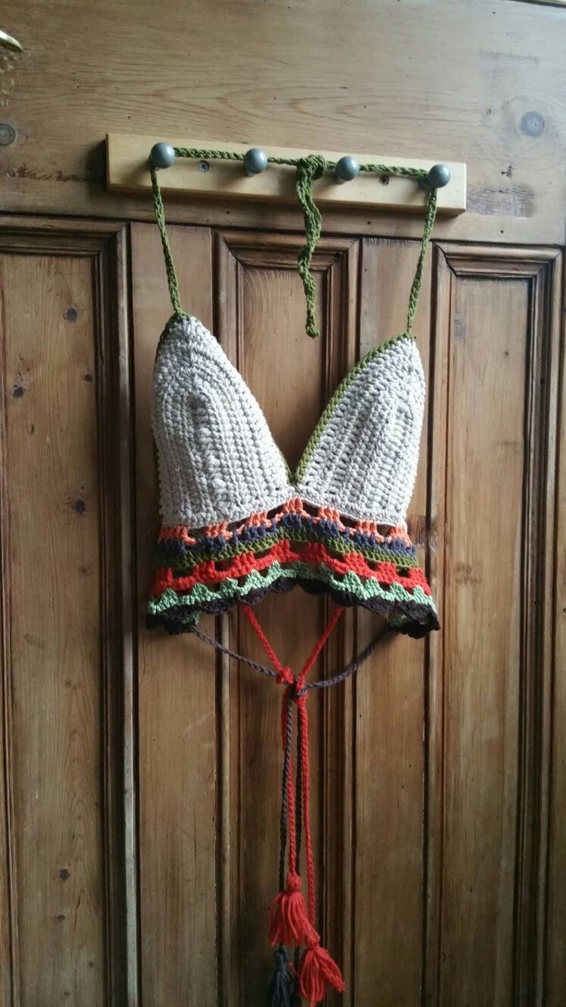 Crochet bralet top crop tops summer festival teen clothing lace tops boho clothes beach hippie womens clothing Dolly Topsy Etsy UK