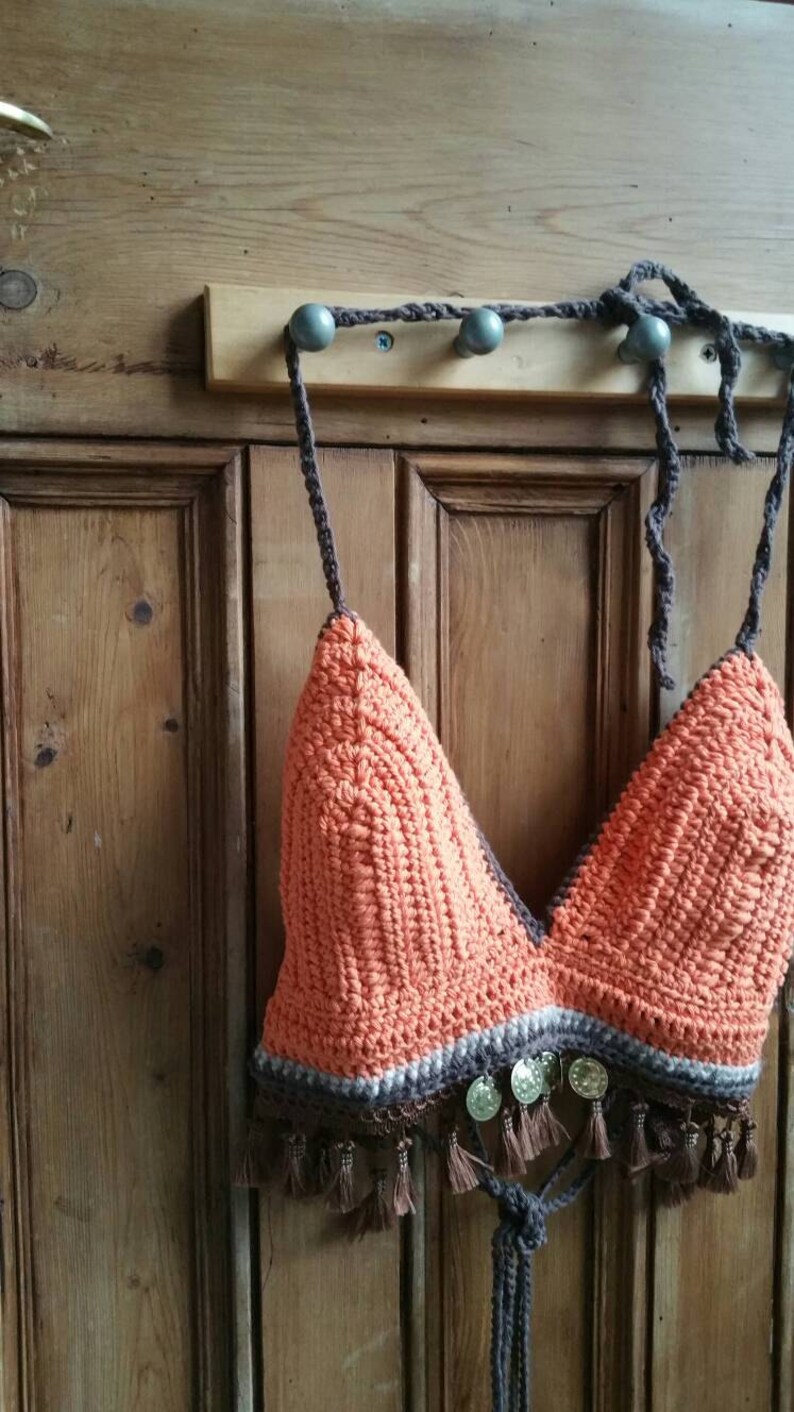 Crochet bralet bralette boho festival clothing folk clothes | Etsy