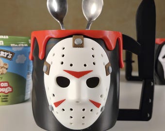 Porta gelato Jason Voorhees - Compatibile con Häagen-Dazs e Ben & Jerry's ~88 mm di diametro interno