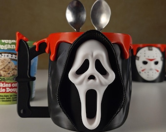 Porta gelato Ghostface - Compatibile con Häagen-Dazs e Ben & Jerry's ~88 mm di diametro interno