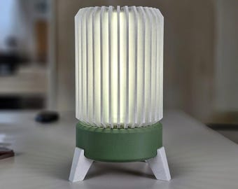 Lampada moderna e accogliente con attacco IKEA STRALA E14 - EUROplug 220v | Base personalizzabile | Tonalità granito e marmo | Altezza 24 cm