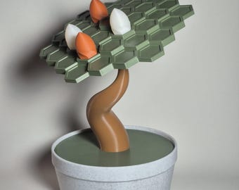 Balance Bonsai – Gioco di equilibrio Zen | Albero decorativo minimalista | Gioco di equilibrio consapevole – Albero bonsai stampato in 3D per il relax e la concentrazione