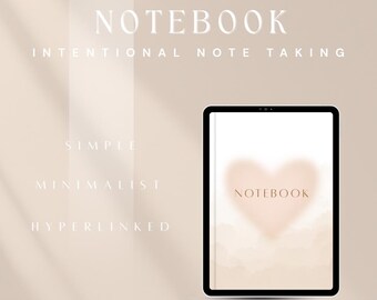 Hyperlinked Digital Notebook GoodNotes Notability Lined Dotted Graph Plain Seiten