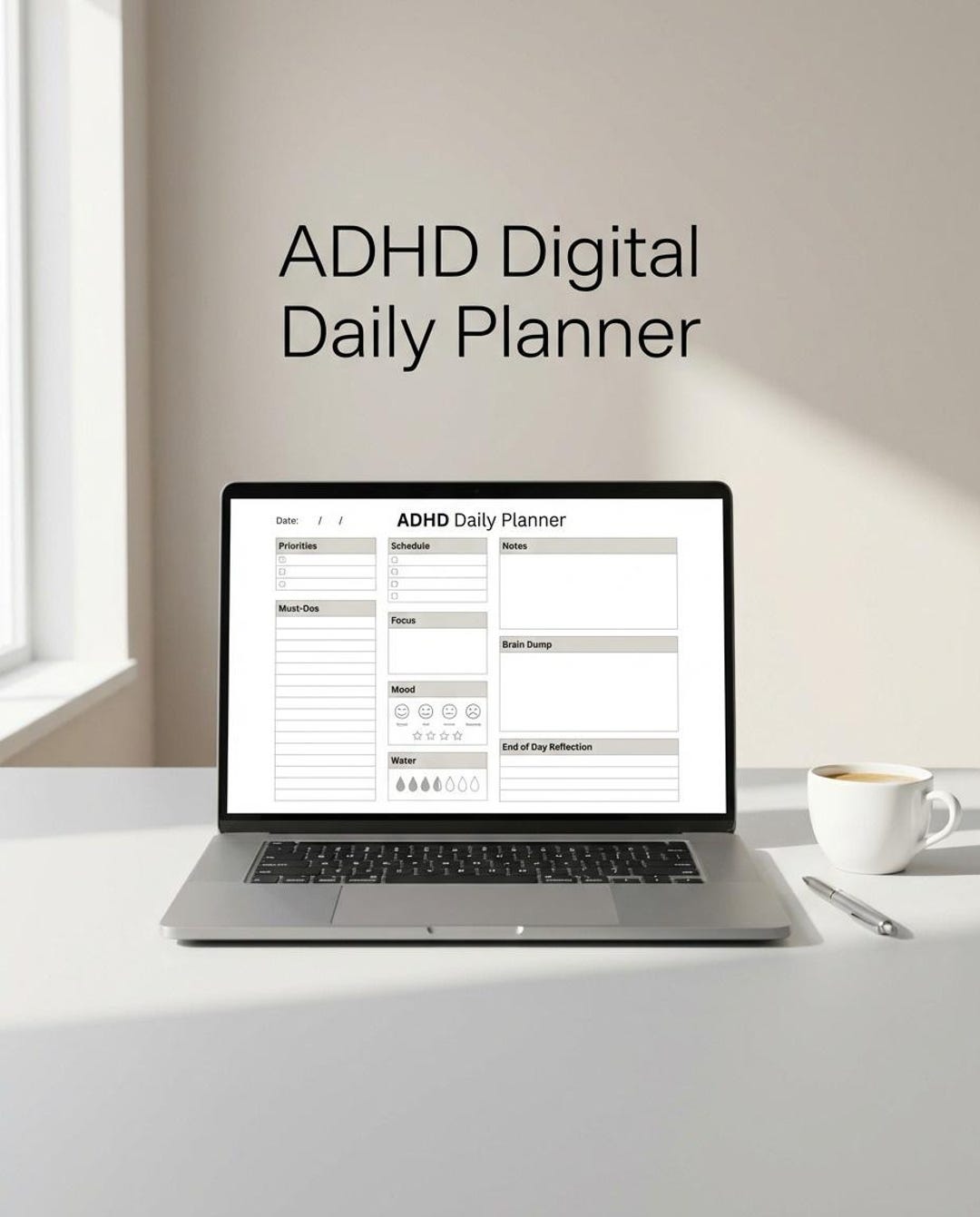 2026 ADHD Digital Planner – Executive Function Focus for Adults ...