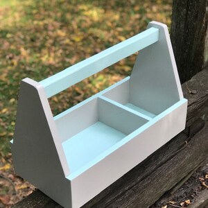 Boîte à brosses à la menthe et gris