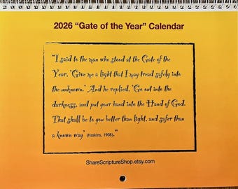 2026 Gate of the Year Wall Calendar