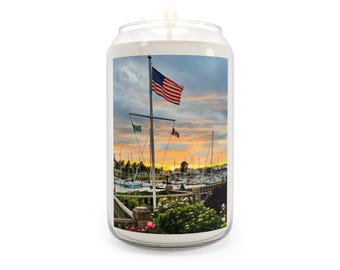 American 250th Anniversary Soy Candle, 1776-2026 American Flag Candle, Patriotic USA Scented Candle, Fourth of July Home Decor Gift