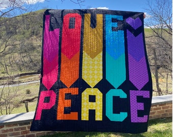 Love & Peace - Modern Quilt Pattern