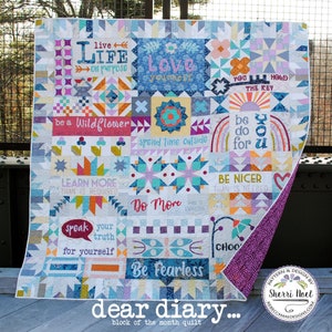Dear Diary - PDF Quilt Pattern Download