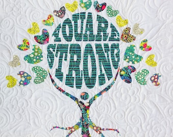 You Are Strong Quilted Wall Hanging Pattern