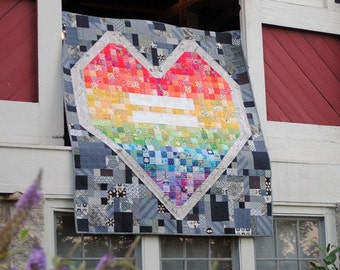 Love Wins Heart quilt