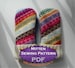 PDF MITTEN PATTERN - sewing diy pattern tutorial for upcycled felted wool fleece lined mittens 