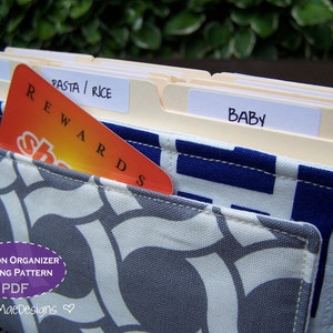 Quilted Coupon Organizer NÄHMUSTER - DiY PDF Schnittmuster für Couponhalter
