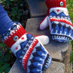 Rękawiczki swetrowe - Wzór PDF do szycia rękawiczek z podszewką z polaru z przetworzonych wełnianych swetrów