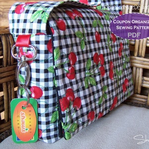 Quilted Coupon Organizer SEWING PATTERN DiY PDF pattern for coupon holder image 4