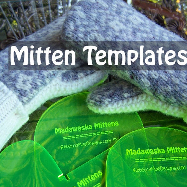 MITTEN PATTERN TEMPLATES - make mittens from upcycled felted wool sweaters sewing diy