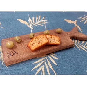 Plat Apéritive Yin et Yang, plateau de fromage ou a fruits en chêne