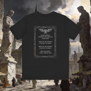 Weathered Imperial Emblem Tee | Military Vintage Plaque Back Print