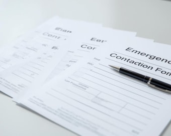Emergency Contact Information Form | Printable + Editable Template (PDF & Word)