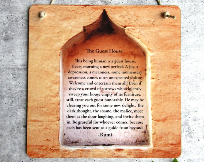 The Guest House Rumi Rumi Wall Art Rumi Gift Spiritual Quote Rumi Poem