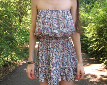 strapless sundress