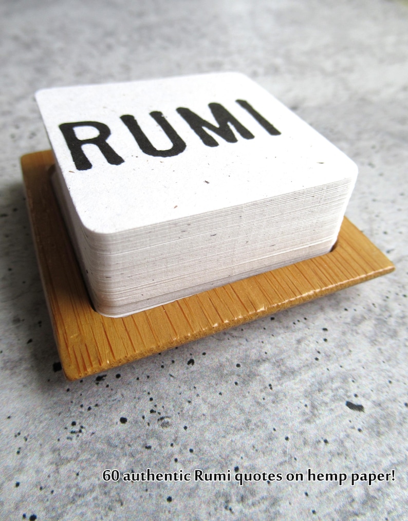 60 Rumi Quote Card Set, Spiritual Quotes, Sufi Mystic, Rumi Poem ...