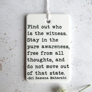Ramana Maharshi • Bhagavan Sri Ramana Maharshi • Ramana Quote • Self-Realization • Self Inquiry • Advaita Vedanta • Ramana Wall Hanging