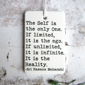 Ramana Maharshi • Bhagavan Sri Ramana Maharshi • Ramana Quote • Self-Realization • Self Inquiry • Advaita Vedanta • Ramana Wall Hanging