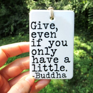 Buddha Quote Ceramic Wall Tag Buddha Wall Art Buddha Quote Buddha Decor Buddha Wall Hanging Buddhist Gift Buddhist Quote image 6