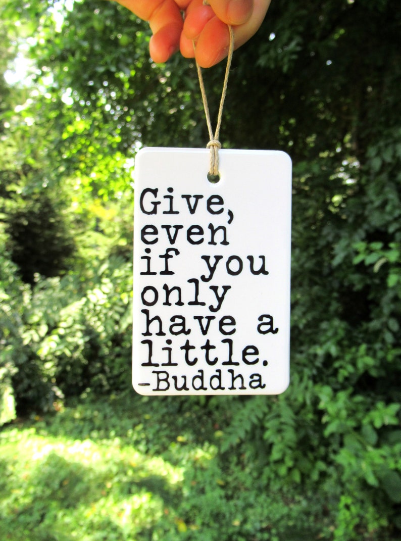 Buddha Quote Ceramic Wall Tag Buddha Wall Art Buddha Quote Buddha Decor Buddha Wall Hanging Buddhist Gift Buddhist Quote image 2