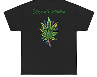 Tie Dye Style Marijuana Leaf T-Shirt