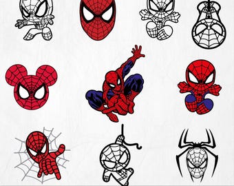 Spiderman SVG Bundle, Clipart, Cut Files (Digital Download)