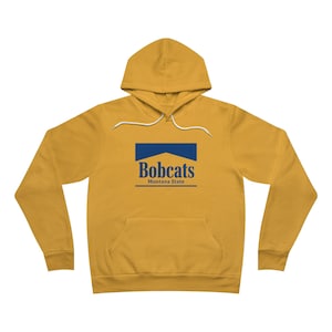 Bobcats &quot;smokes&quot; Premium Logo Hoodie, Unisex Hooded Sweatshirt, College Team Apparel, Fan Merchandise, NCAA Sports Gift, Pullover Jacket