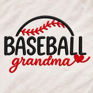 Baseball Grandma Embroidery Design | Sports Mom Hat Patch File | Machine Embroidery Design | Instant Download