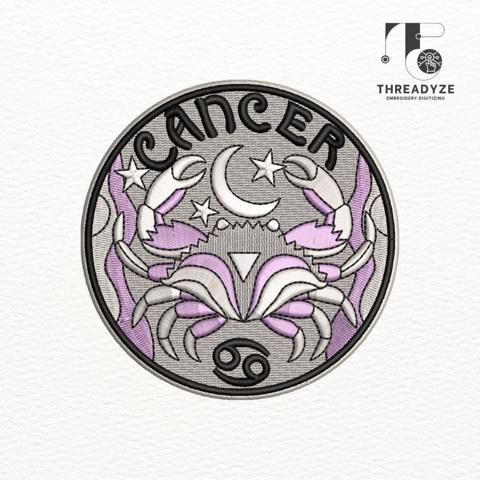 Zodiac Embroidery Design Set – 12 Horoscope Signs Round Patch ...