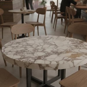 Modern Marble Coffee Table – Minimalist Luxury Living Room Furniture Elegant Marble Coffee Table | Contemporary Home Decor Coffee Table |