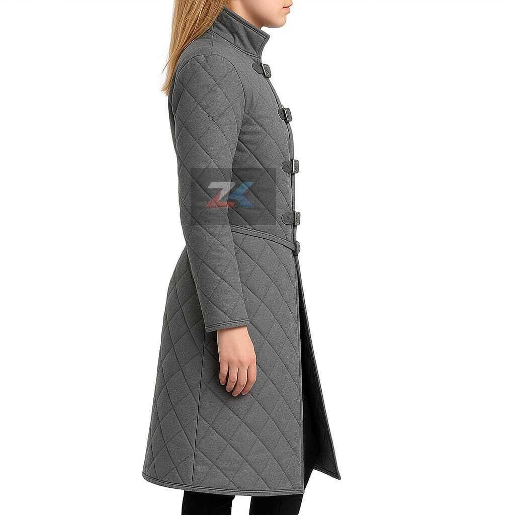 Medieval Quilted Long Gray Color Gambeson Coat – Handcrafted Armor ...