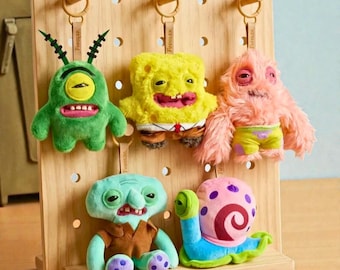 Fuggler Plush Keychain, SpongeBob Style Monster Bag Charm
