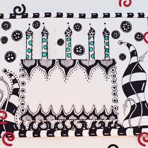 Downloadable Tangle Your Own Birthday Card image 3