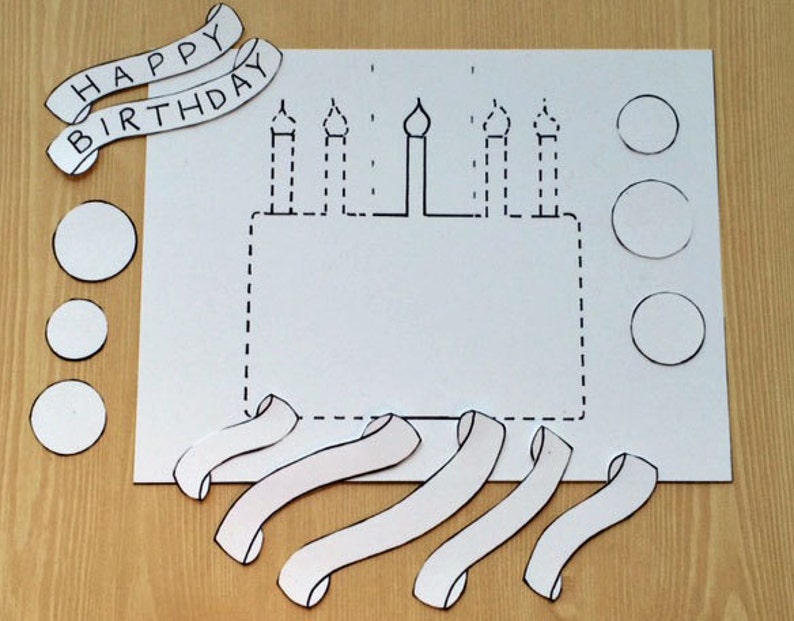 Downloadable Tangle Your Own Birthday Card image 5