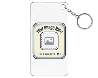 Llavero transparente personalizado / Llavero con foto personalizada / Sube tu propia imagen o diseño