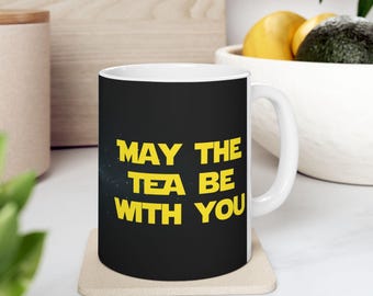 Taza de cerámica de Star Wars para café - Texto personalizado divertido, chocolate caliente, geek, 11 oz y 15 oz