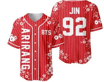 custom BTS Arirang Baseball Jersey – Customizable Suga 93 World Tour Merch