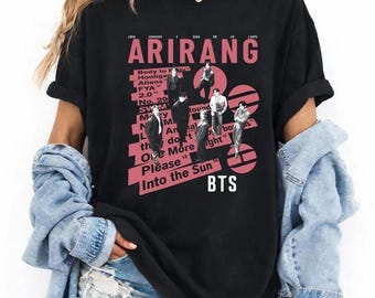 BTS Custom Printed T-Shirt, Soft Casual Top, Fan Gift
