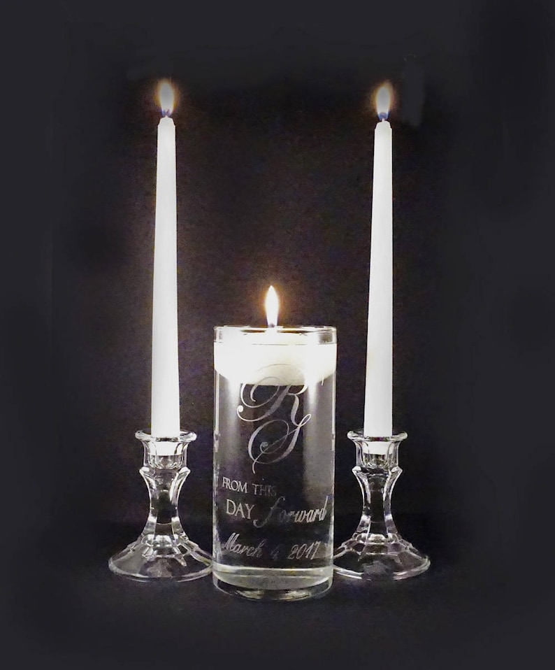 personalized wedding candle holders