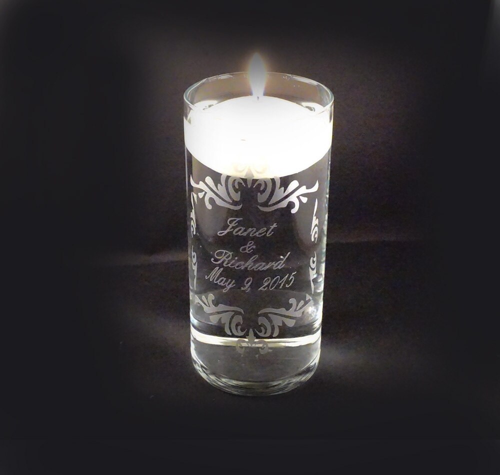 Custom Personalized Wedding Unity Candle Vase Personalized Etsy