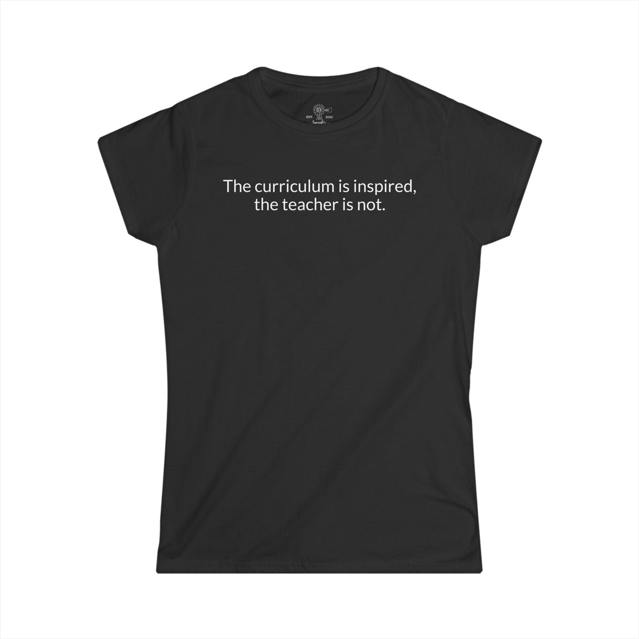 Homeschool Mom Reality Check Tee | Inspired Curriculum, Not Me - View 4