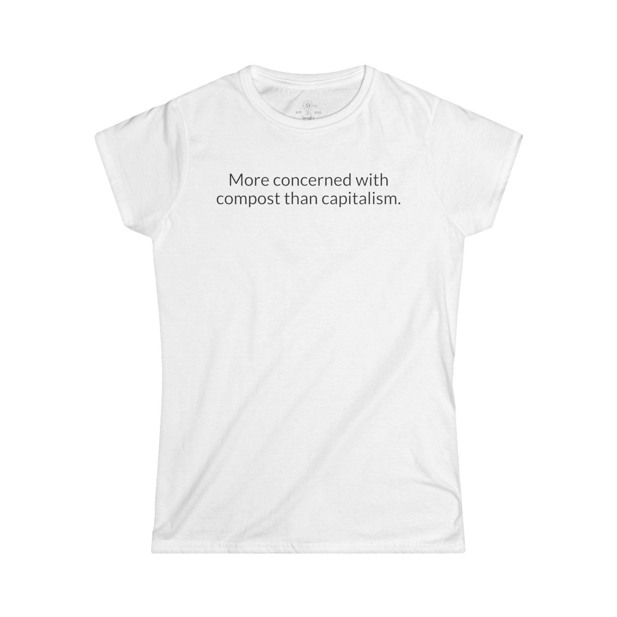 Compost Not Capitalism T-Shirt | Gardening & Sustainability Tee - View 3