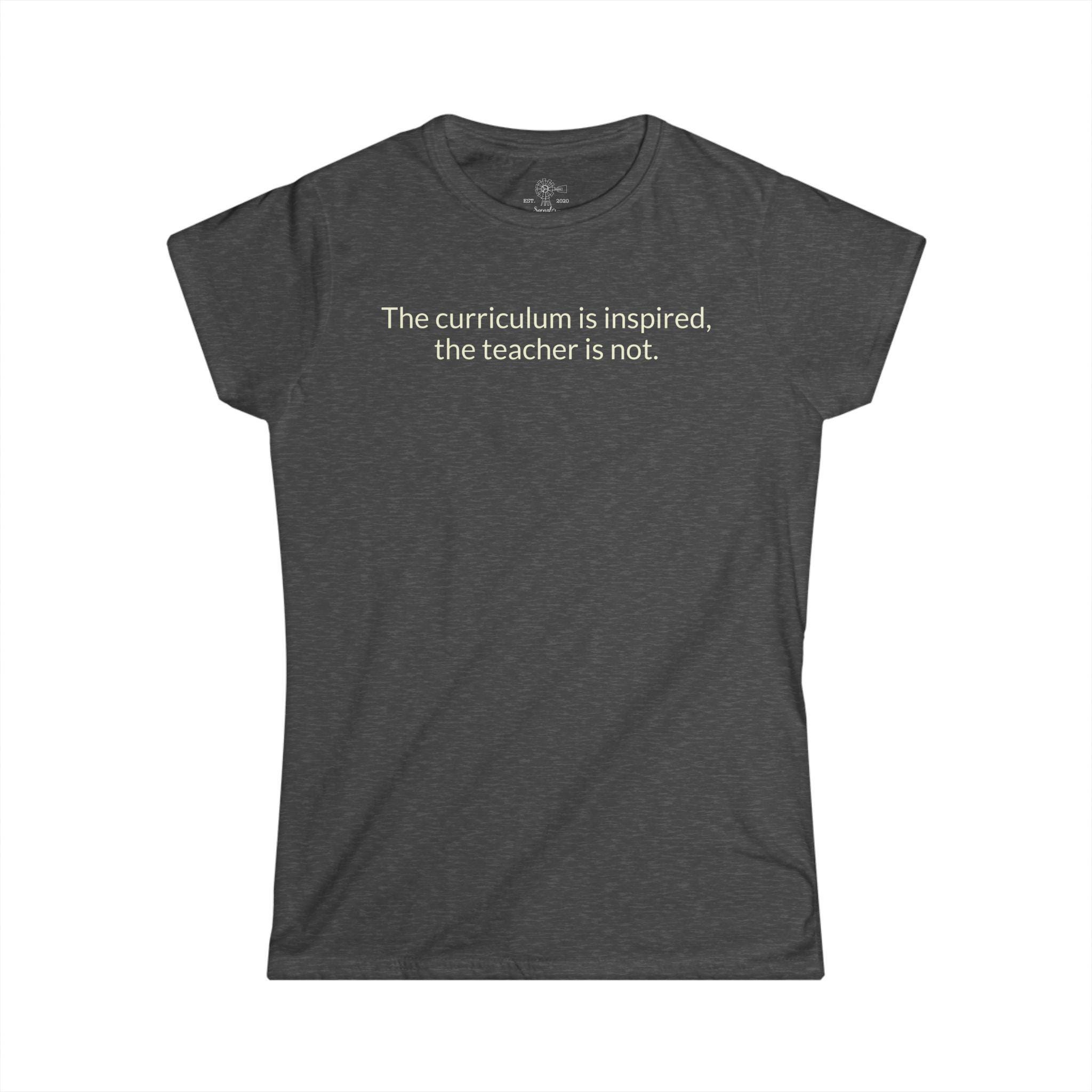 Homeschool Mom Reality Check Tee | Inspired Curriculum, Not Me - View 2